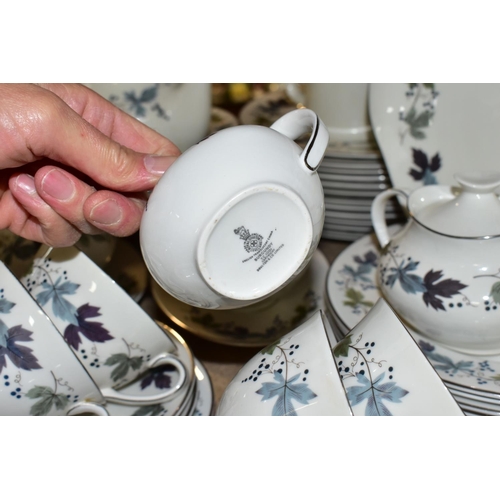 388 - A QUANTITY OF ROYAL DOULTON TEA AND DINNER WARES ETC, to include Burgandy TC1001 pattern part dinner... 