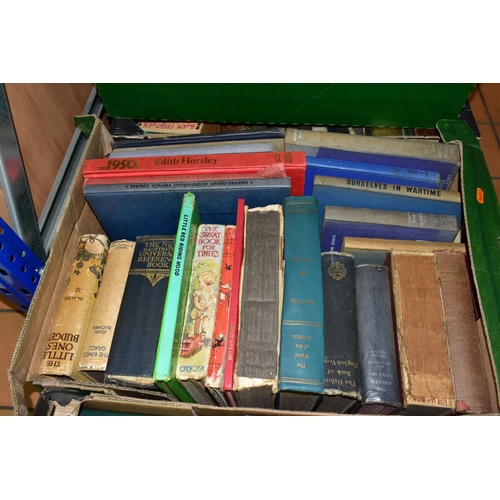 391 - FOUR BOXES OF 20TH CENTURY BOOKS, to include fiction and non-fiction, authors include Louisa May Alc... 