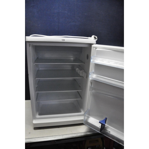 1058 - A BOSCH KTR15V22GB UNDERCOUNTER FRIDGE measuring width 55cm x depth 60cm x height 85cm (PAT pass and... 