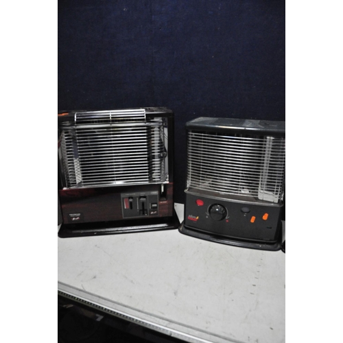 1095 - THREE VINTAGE PARAFINN HEATER comprising of two Toyokuni vario turbo heaters along with a Zibro kami... 