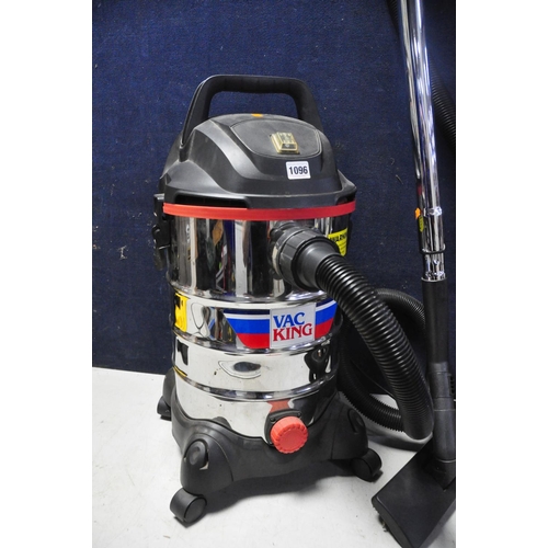 1096 - A VAC KING CVA25SS WET AND DRY VACUUM (PAT pass and working)