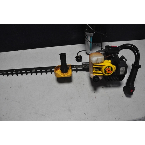 1100 - A MCCULLOCH PRO MAC HC70 PETROL HEDGE TRIMMER (UNTESTED but engine pulling freely) along with a Berg... 