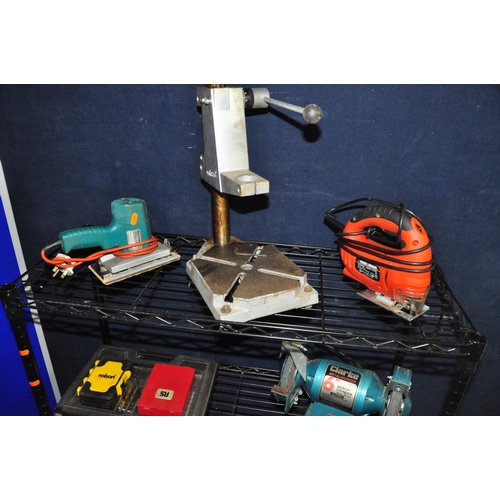 1105 - A SELECTION OF POWERTOOLS to include a Black and Decker KS400E jigsaw, Black and Decker KD355RE dril... 