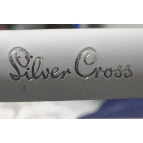 1249 - A SILVERCROSS WHITE ENAMEL PRAM