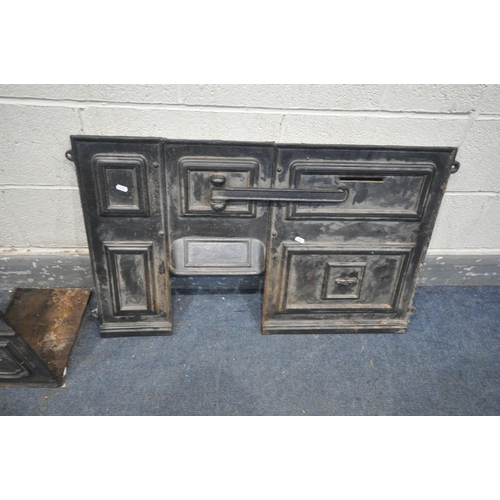 1290 - A COALBROOKDALE CAST IRON OVEN, to include the frontage, single door oven and other loose parts (con... 