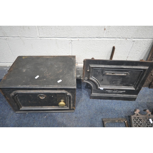 1290 - A COALBROOKDALE CAST IRON OVEN, to include the frontage, single door oven and other loose parts (con... 