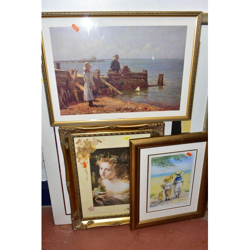 427 - A SMALL QUANTITY OF MODERN PRINTS TO INCLUDE JACK VETTRIANO, a Portland Gallery poster print 'Narcis... 