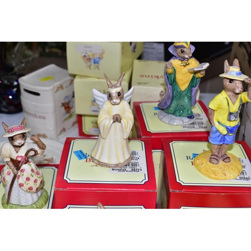 446 - NINE BOXED ROYAL DOULTON BUNNYKINS FIGURINES, comprising The Bunnykins Figure Of The Year 1998 'Seas... 