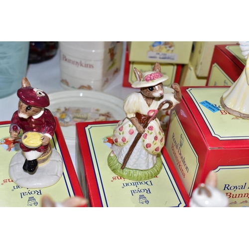 446 - NINE BOXED ROYAL DOULTON BUNNYKINS FIGURINES, comprising The Bunnykins Figure Of The Year 1998 'Seas... 