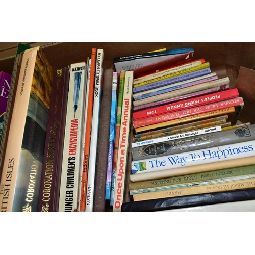 457 - BOOKS & MAGAZINES, five boxes containing approximately 210-220 miscellaneous book titles in hardback... 