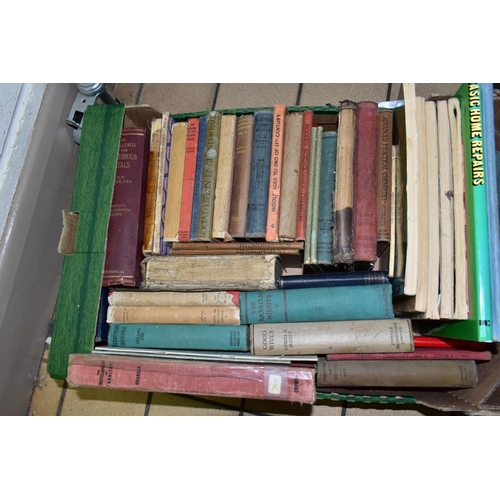 464 - BOOKS, seven boxes containing  titles in hardback and paperback format, subjects include English, Bi... 