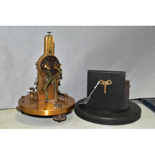 473 - TWO CAMBRIDGE SCIENTIFIC INSTRUMENTS, comprising a thermal galvanometer with gilt finish, and an int... 