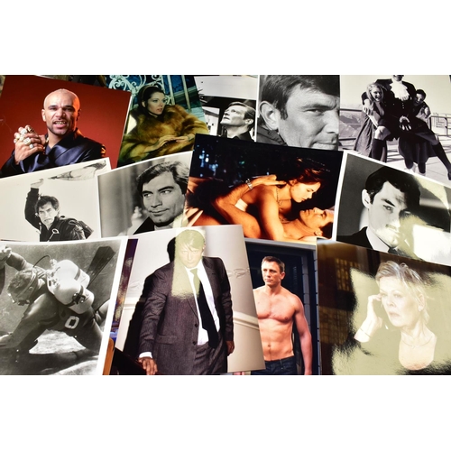 482 - JAMES BOND PHOTOGRAPHS, fifty reproduction photographs from the film franchise featuring characters ... 