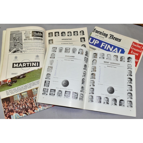 488 - FOOTBALL PROGRAMMES, The World Championship Jules Rimet Cup Final 1966, England v West Germany and t... 