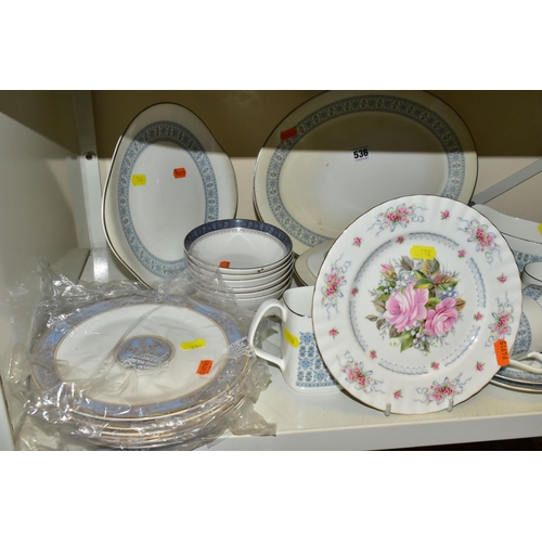 536 - ROYAL DOULTON DINNER WARES ETC, to include a 'Counterpoint' part dinner service to include teacups a... 