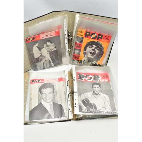 1117A - POP WEEKLY, Ninety editions of the popular music magazine featuring editions from 1963 through to th... 