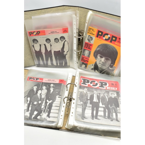 1117A - POP WEEKLY, Ninety editions of the popular music magazine featuring editions from 1963 through to th... 