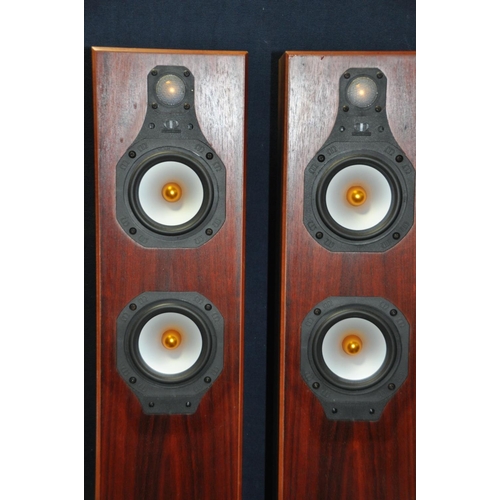 1119 - A PAIR OF MONITOR AUDIO SILVER 5i HI-FI SPEAKERS, in a rosewood effect case (condition:-some sun dis... 