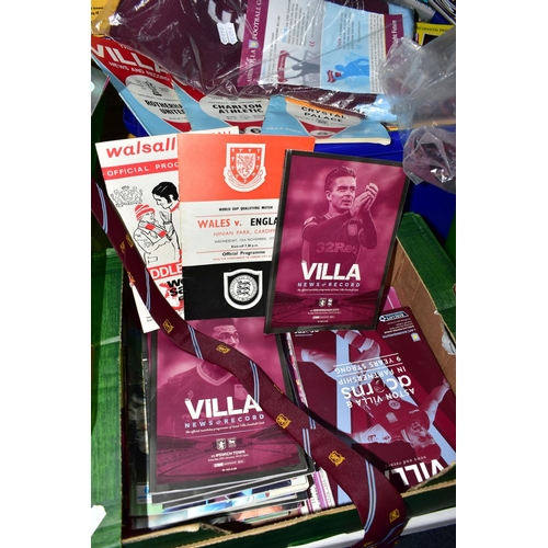 1225A - AN EXTENSIVE COLLECTION OF ASTON VILLA PROGRAMMES AND MEMORABILIA, home and away programmes from the... 