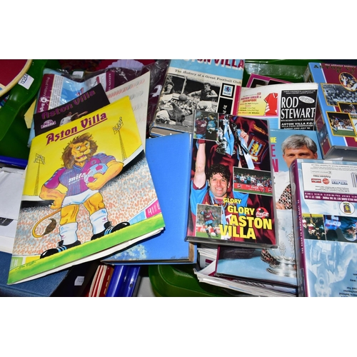 1225A - AN EXTENSIVE COLLECTION OF ASTON VILLA PROGRAMMES AND MEMORABILIA, home and away programmes from the... 