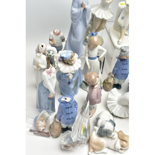 1067A - SIX LLADRO FIGURES, TWENTY SIX NAO FIGURES AND THREE OTHER SPANISH PORCELAIN FIGURES, the Lladro com... 