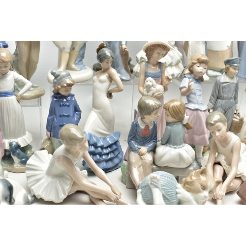 1067A - SIX LLADRO FIGURES, TWENTY SIX NAO FIGURES AND THREE OTHER SPANISH PORCELAIN FIGURES, the Lladro com... 