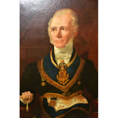 1087A - FREEMASONARY INTEREST: MID 19TH CENTURY BRITISH SCHOOL, Sir Frederick Gustavus Fowke Bart (1782-1856... 