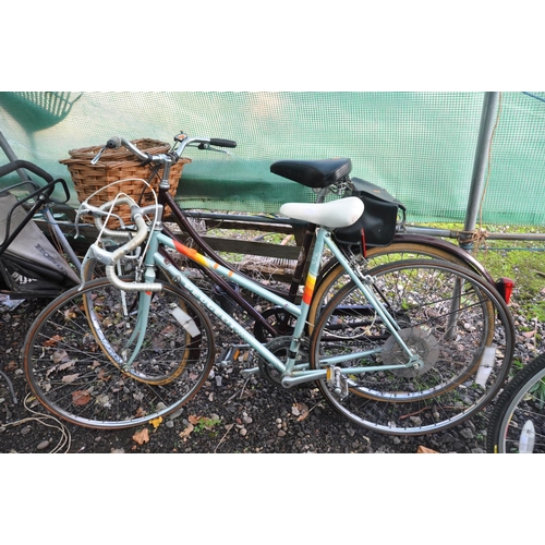 TWO LADIES BICYCLES comprising of a Raleigh Cameo in maroon with 3