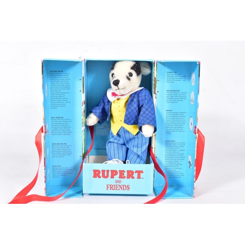 1 - TWO BOXED MERRYTHOUGHT LIMITED EDITION RUPERT AND FRIENDS SOFT TOYS, Rupert Bear, No.2327 of 10000 a... 