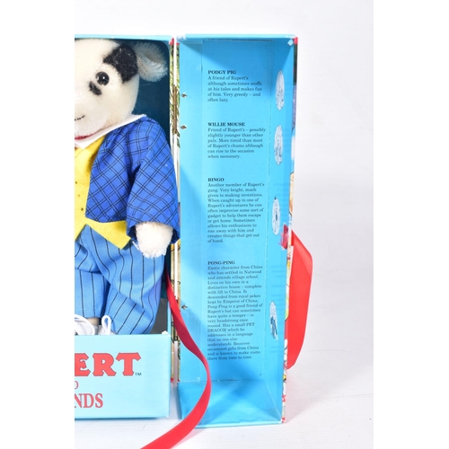 1 - TWO BOXED MERRYTHOUGHT LIMITED EDITION RUPERT AND FRIENDS SOFT TOYS, Rupert Bear, No.2327 of 10000 a... 