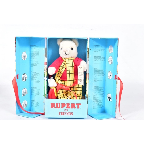 1 - TWO BOXED MERRYTHOUGHT LIMITED EDITION RUPERT AND FRIENDS SOFT TOYS, Rupert Bear, No.2327 of 10000 a... 