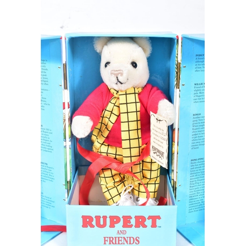 1 - TWO BOXED MERRYTHOUGHT LIMITED EDITION RUPERT AND FRIENDS SOFT TOYS, Rupert Bear, No.2327 of 10000 a... 