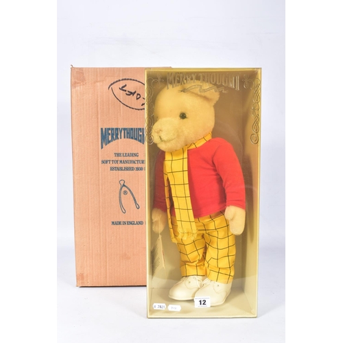 12 - A BOXED MERRYTHOUGHT LIMITED EDITION RUPERT THE BEAR, from c.1992, label to back states No.01081 of ... 