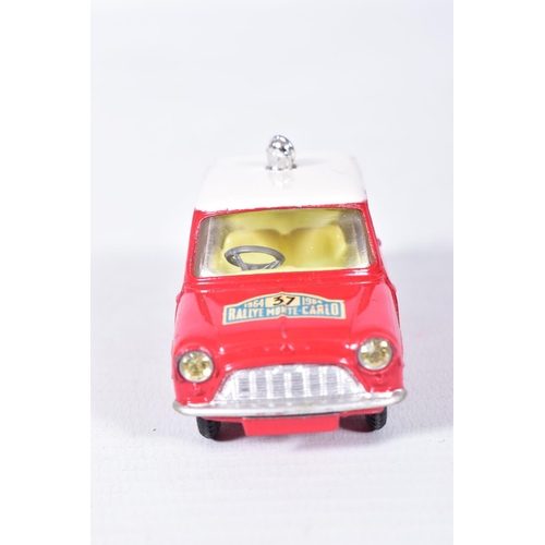 13 - A BOXED CORGI TOYS B.M.C. MINI COOPER S MONTE CARLO 1964, No.317, red body, white roof, yellow inter... 