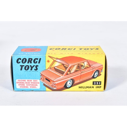 15 - THREE BOXED CORGI TOYS CARS, Volkswagen 1500 Karmann Ghia, No.239, cream body, red interior, complet... 