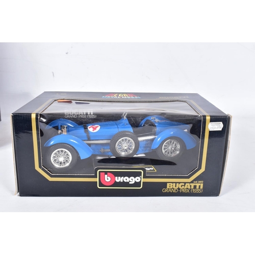 19 - EIGHT BOXED BBURAGO AND TONKA POLISTIL ITALIAN SPORTS CAR MODELS, all 1/18 scale, to include constru... 