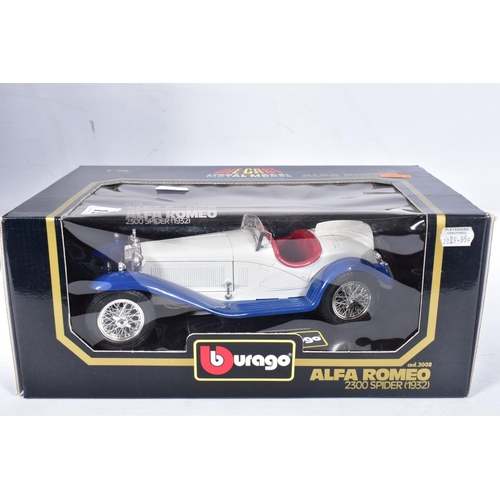 19 - EIGHT BOXED BBURAGO AND TONKA POLISTIL ITALIAN SPORTS CAR MODELS, all 1/18 scale, to include constru... 