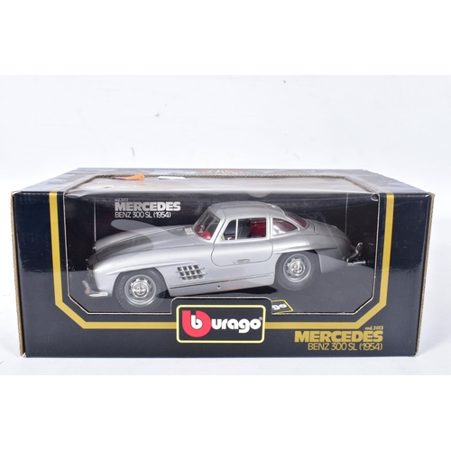 20 - NINE BOXED BBURAGO AND TONKA POLISTIL SPORTS CAR MODELS, all 1/18 scale, all appear largely complete... 