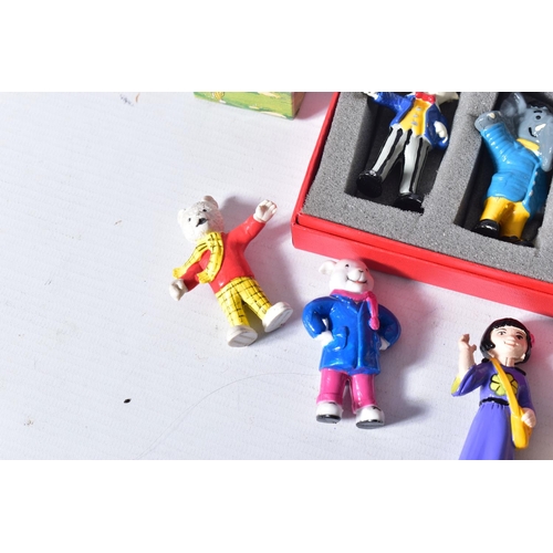 27 - A BOXED SET OF GOOD SOLDIERS CAST LEAD RUPERT THE BEAR AND FRIENDS FIGURES, six figures all in very ... 