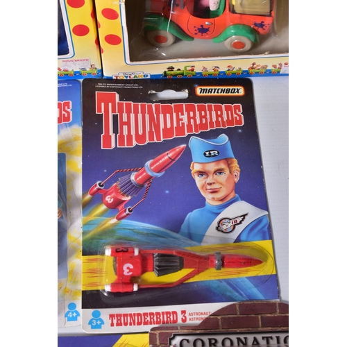 33 - A QUANTITY OF BOXED MODERN DIECAST VEHICLES, to include Matchbox Thunderbirds and Stingray items all... 