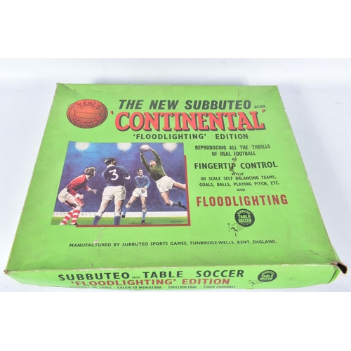 37 - A BOXED SUBBUTEO CONTINENTAL FLOODLIGHTING EDITION SET, missing pitch but otherwise appears largely ... 