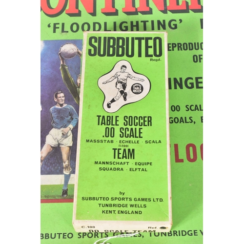 37 - A BOXED SUBBUTEO CONTINENTAL FLOODLIGHTING EDITION SET, missing pitch but otherwise appears largely ... 