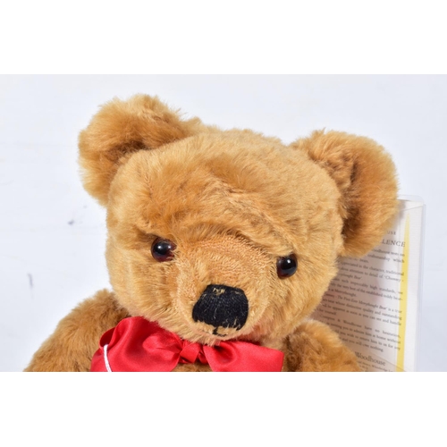 4 - AN UNBOXED MERRYTHOUGHT LIMITED EDITION REPLICA CHUMMY BEAR, No.ACZ16MAG, limited edition No.141 of ... 