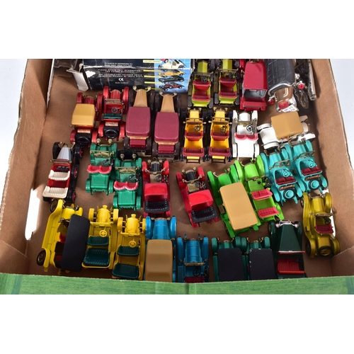 45 - A QUANTITY OF UNBOXED AND ASSORTED PLAYWORN DIECAST VEHICLES, majority are Matchbox Models of Yester... 