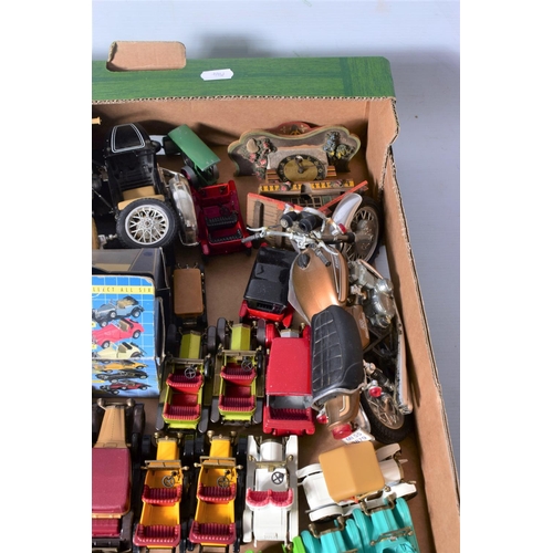 45 - A QUANTITY OF UNBOXED AND ASSORTED PLAYWORN DIECAST VEHICLES, majority are Matchbox Models of Yester... 