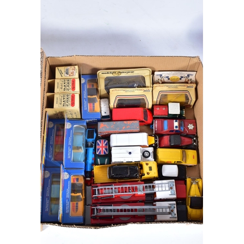 47 - A QUANTITY OF UNBOXED AND ASSORTED PLAYWORN DIECAST VEHICLES, to include a quantity of assorted heav... 