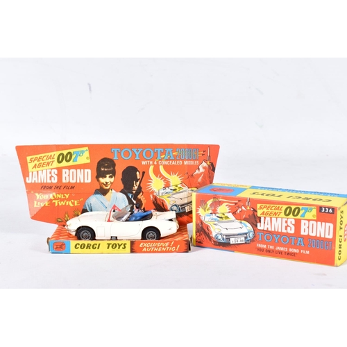 50 - A BOXED CORGI TOYS JAMES BOND TOYOTA 2000GT, No.336, very lightly playworn condition with minor pain... 