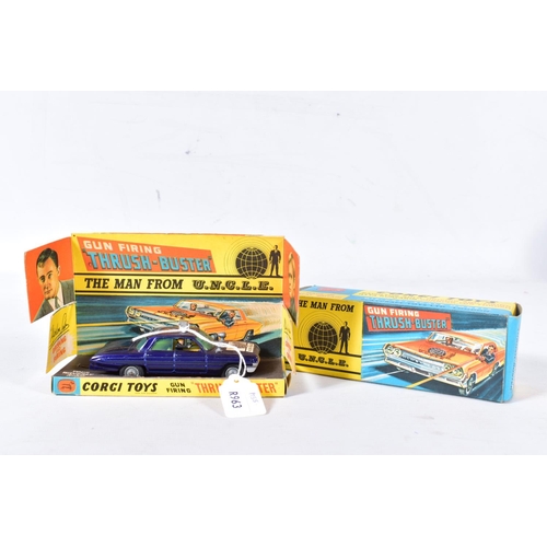 54 - A BOXED CORGI TOYS THE MAN FROM U.N.C.L.E. THRUSHBUSTER OLDSMOBILE SUPER 88, No.497, metallic purple... 