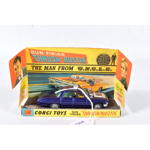 54 - A BOXED CORGI TOYS THE MAN FROM U.N.C.L.E. THRUSHBUSTER OLDSMOBILE SUPER 88, No.497, metallic purple... 