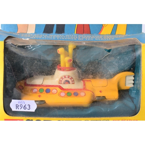 55 - A BOXED CORGI TOYS THE BEATLES YELLOW SUBMARINE, No.803, version with white and yellow hatches, both... 